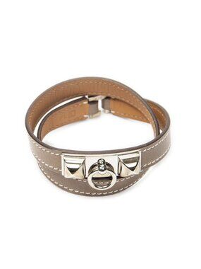 Hermes Rivale Double Bracelet Leather